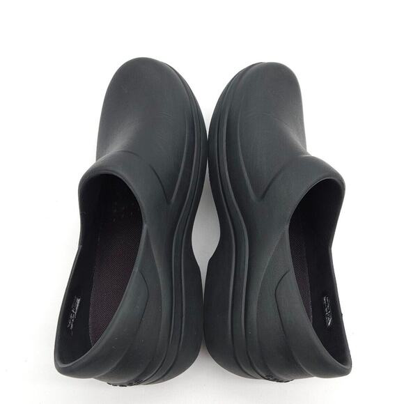 Crocs Felicity Clogs Womens Size 9 Slip On Mules Black Rubber Shoes Dual Comfort - Picture 7 of 9